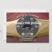 飛行機プロペラ誕生日パーティー 招待状 (正面)