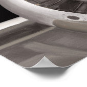 飛行機プロペラ近接機 ポスター (角)