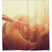 飛行機プロペラ シャワーカーテン (正面)