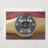 飛行機プロペラ ホップスとプロップス格納庫パーティー 招待状 (正面)