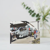 飛行機ヘリコプター ポストカード (スタンド正面)