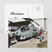 飛行機ヘリコプター ポストカード (正面/裏面)