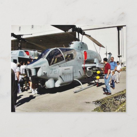 飛行機ヘリコプター ポストカード (正面)
