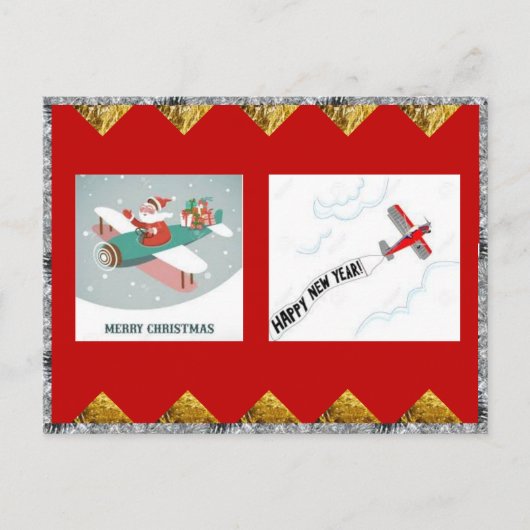 飛行機ホリデーズポストカード ポストカード (正面)