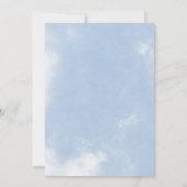 飛行機ボーイバースデーパーティーへの招待 招待状 (裏面)