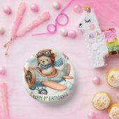 飛行機ボーイベア1歳の誕生日パーティー ペーパーボウル (パーティー)