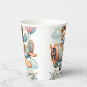 飛行機ボーイベア1歳の誕生日パーティー 紙コップ (右)