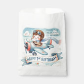 飛行機ボーイ1歳のパーティー フェイバーバッグ (正面)