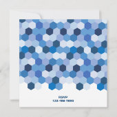 飛行機ボーディングパス送別パーティー 招待状 (裏面)