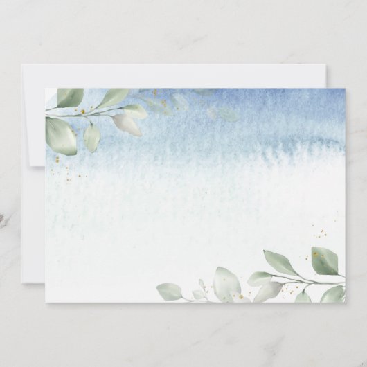 飛行機マウス仮想ベビーシャワー（郵便） 招待状 (裏面)