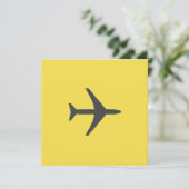 飛行機ミニマル飛行機航空機フライ シーズンカード (スタンド正面)