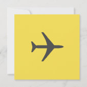 飛行機ミニマル飛行機航空機フライ シーズンカード (正面)