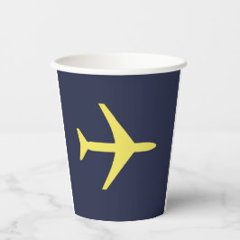 飛行機ミニマル飛行機航空機フライ 紙コップ