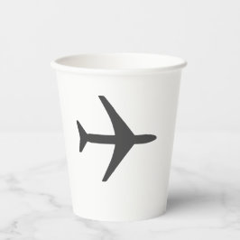 飛行機ミニマル飛行機飛行機飛行機航空路 紙コップ