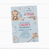 飛行機モンキーパイロットタイムフライボーイズ誕生日 招待状