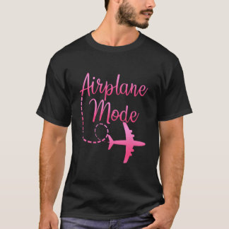 飛行機モードの旅行バケーション用 Tシャツ
