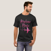 飛行機モードの旅行バケーション用 Tシャツ (正面フル)