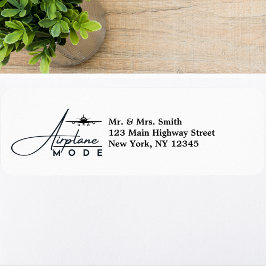 飛行機モード、旅行、ミニマリストスクリプト、航空 ラベル