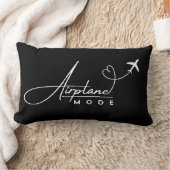 飛行機モード、旅行、ミニマリストスクリプト、航空 ランバークッション (ブランケット)