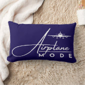 飛行機モード、旅行、ミニマリストスクリプト、航空 ランバークッション (ブランケット)