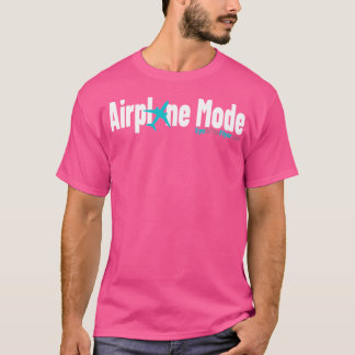 飛行機モード(白文字) – フライヤーの目 Tシャツ