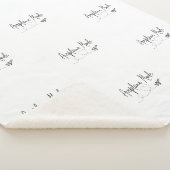 飛行機モード(黒のハート付き) シェルパブランケット (3/4)