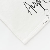 飛行機モード(黒のハート付き) フリースブランケット (角)