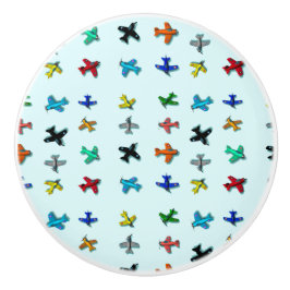 飛行機ライトブルーのセラミックプル セラミックノブ