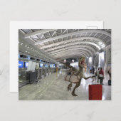 飛行機ラプターに遅おもしろいれる ポストカード (正面/裏面)