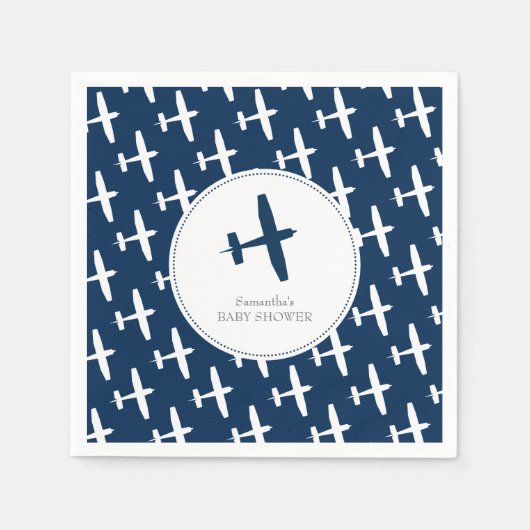 飛行機ルパーティーナプキンス スタンダードカクテルナプキン (正面)