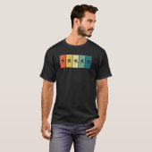 飛行機レトロサンセット飛行機 Tシャツ (正面フル)