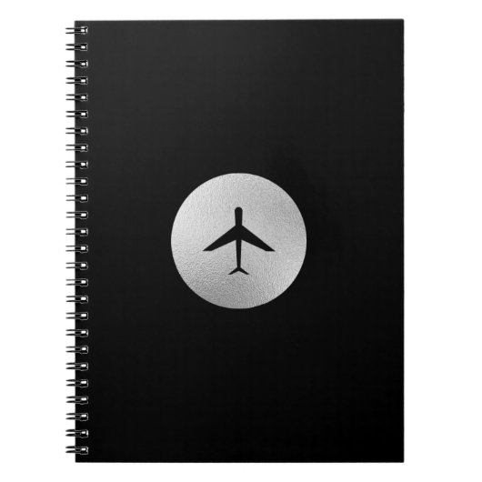 飛行機ロゴ ノートブック (正面)