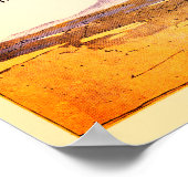 飛行機ワルツヴィンテージシート音楽カバー ポスター (角)