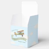 飛行機ヴィンテージベビーシャワー フェイバーボックス (オープン)