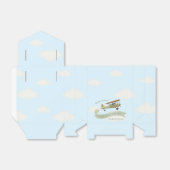 飛行機ヴィンテージベビーシャワー フェイバーボックス (折り畳みなし)