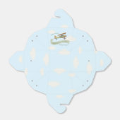 飛行機ヴィンテージベビーシャワー フェイバーボックス (折り畳みなし)