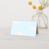 飛行機ヴィンテージベビーシャワー プレイスカード (裏面)