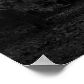 飛行機並木：東京（黒・白） ポスター (角)