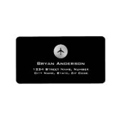 飛行機住所 シール (正面)