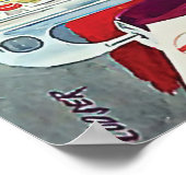 飛行機内での優れたサービス ポスター (角)