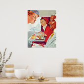 飛行機内での優れたサービス ポスター (キッチン)