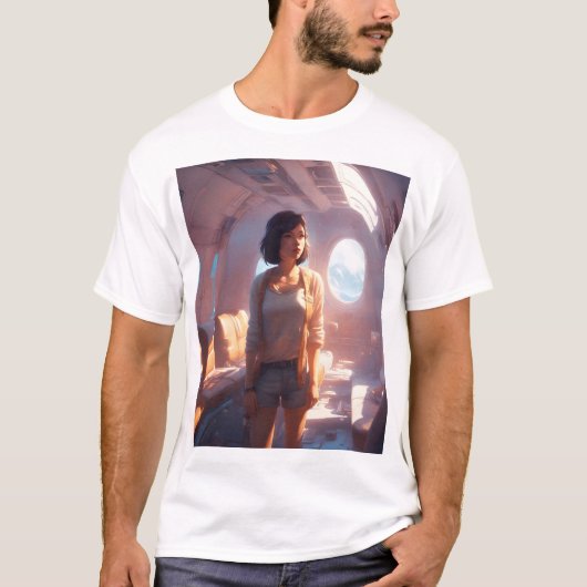 飛行機内 Tシャツ (正面)