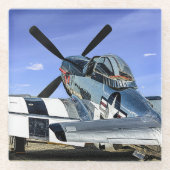 飛行機写真、クールおもしろい航空 ガラスコースター (正面)