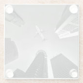 飛行機写真、クールおもしろい航空 ガラスコースター (裏面)