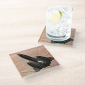 飛行機写真、クールおもしろい航空 ガラスコースター (アングル)