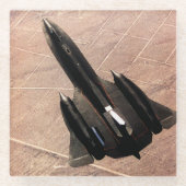 飛行機写真、クールおもしろい航空 ガラスコースター (正面)