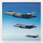 飛行機写真、クールおもしろい航空 ガラスコースター (正面)