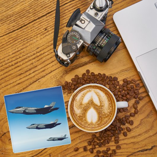 飛行機写真、クールおもしろい航空 ガラスコースター