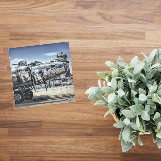 飛行機写真、クールおもしろい航空 ガラスコースター