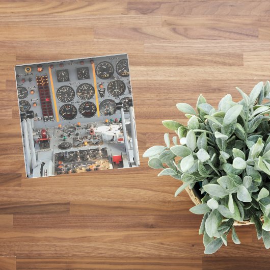 飛行機写真、クールおもしろい航空 ガラスコースター